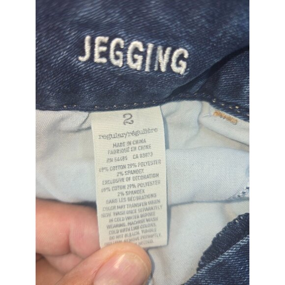 American Eagle Womens Stretch Denim Jeggings 2 28 x 28.5 Dark Wash - Picture 5 of 7